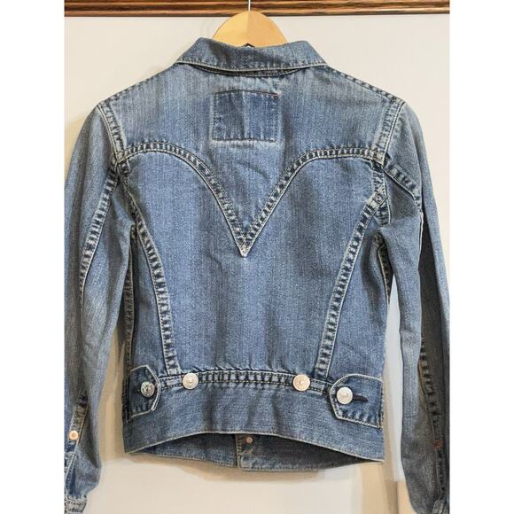 Levis‎ Jacket Type 1 Iconic Denim Trucker Western Rodeo Jean Jacket Size Small - Picture 4 of 9
